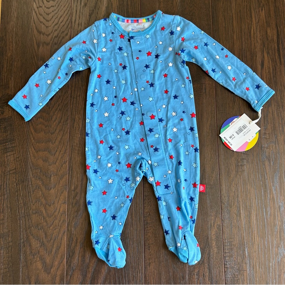 Magnetic Me Red, White, and Bluetiful Magnetic Footie 0-3m
